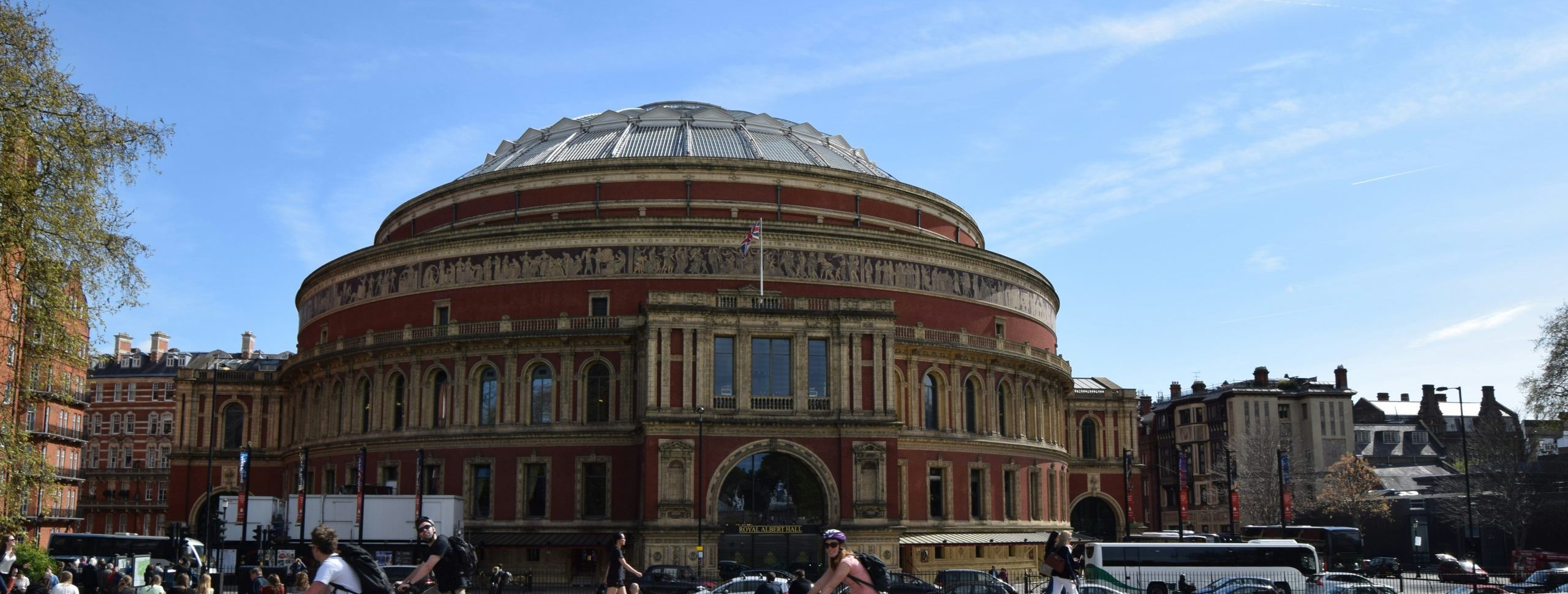 The Royal Albert Hall Building from the front